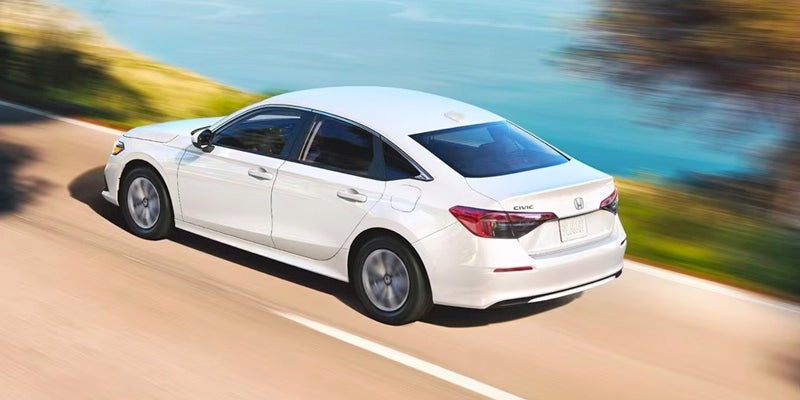 A white 2024 Honda Civic Sedan.