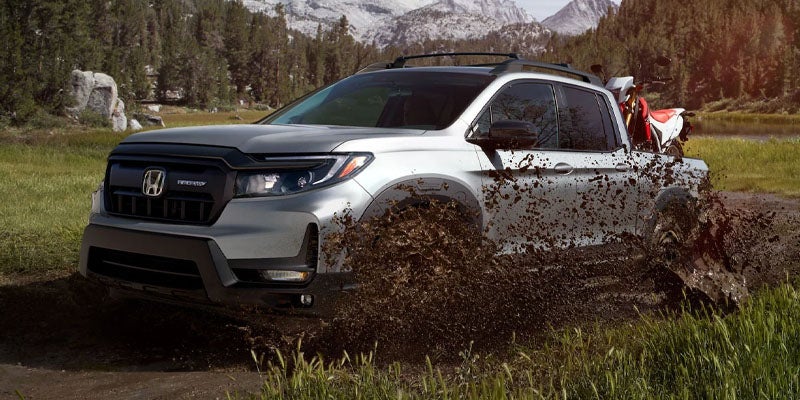 A silver 2024 Honda Ridgeline.