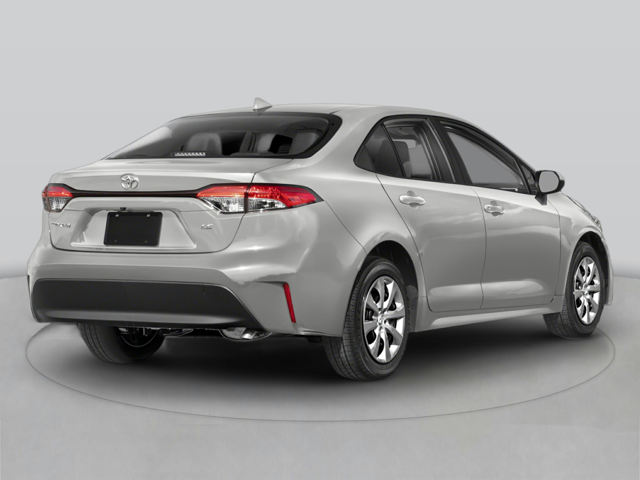 A silver Toyota Corolla