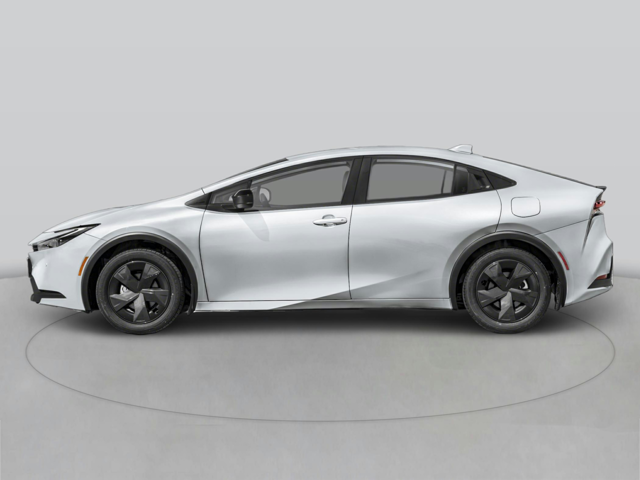 A silver Toyota Prius