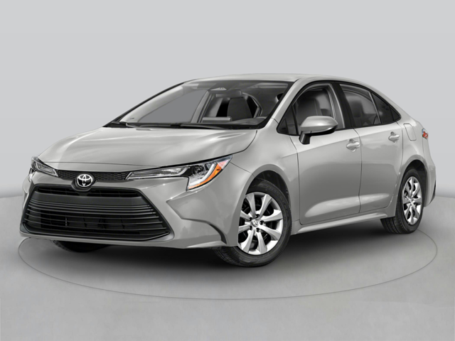 A silver Toyota Corolla