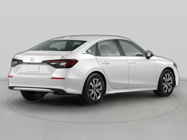 A white Honda sedan