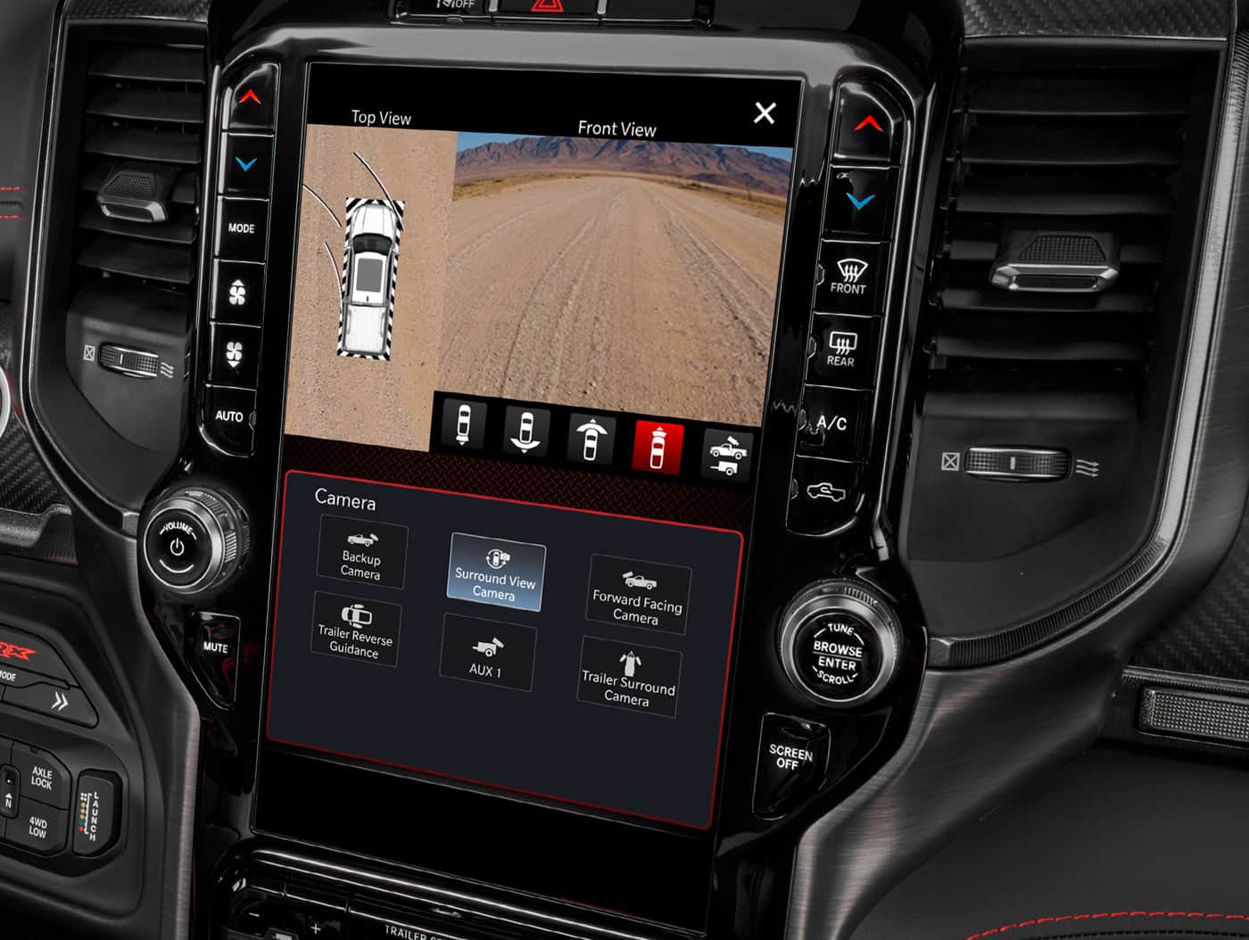 2023 RAM 1500 TRX available 360 surround view camera