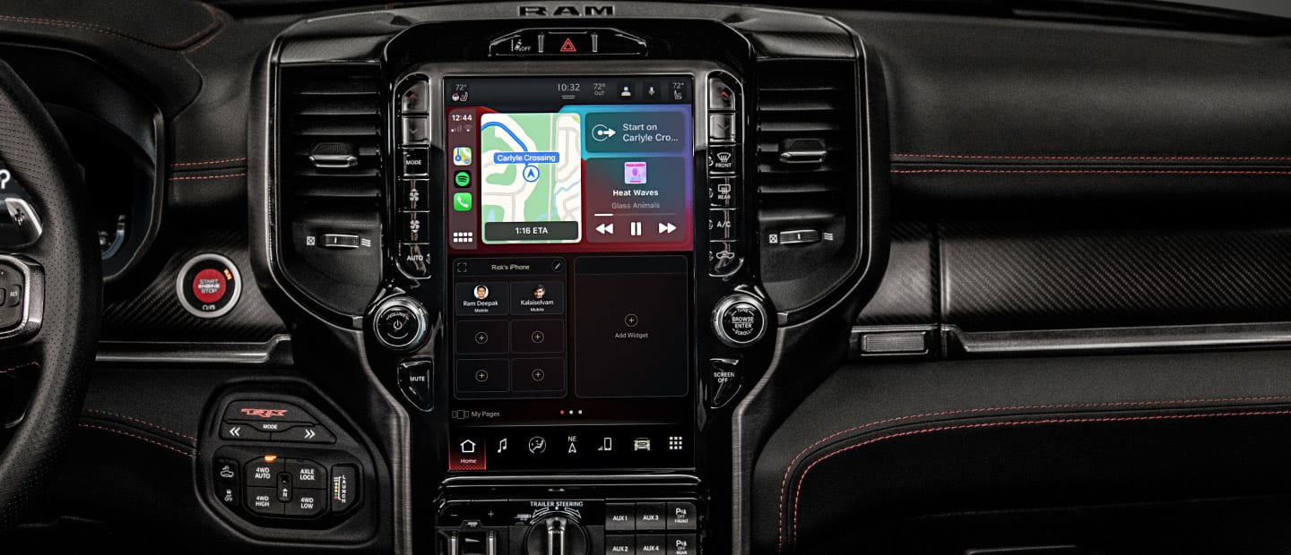 2023 RAM 1500 TRX available apple carplay and android auto