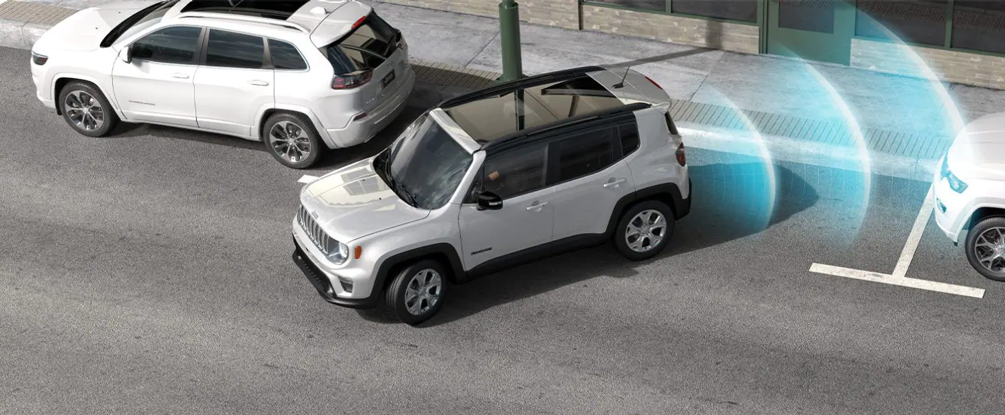 2023 Jeep Renegade available parallel and perpendicular park and exit system