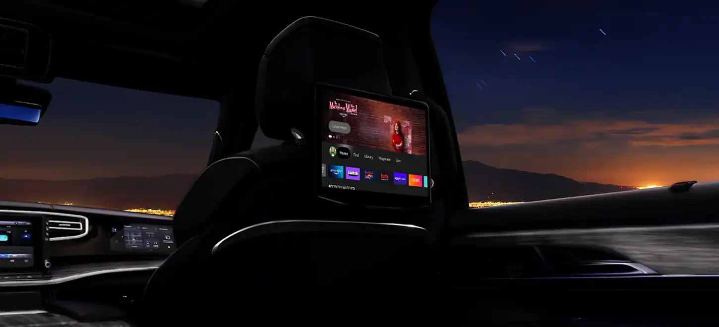 2023 Jeep Wagoneer available In-Vehicle Entertainment with Fire TV built-in