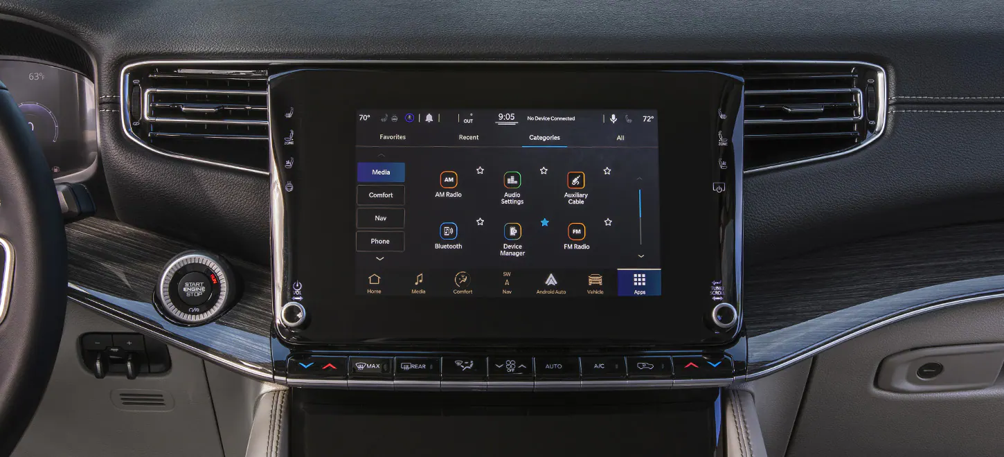 2023 Jeep Wagoneer available 10.25-inch Industry-First McIntosh® Reference Entertainment System