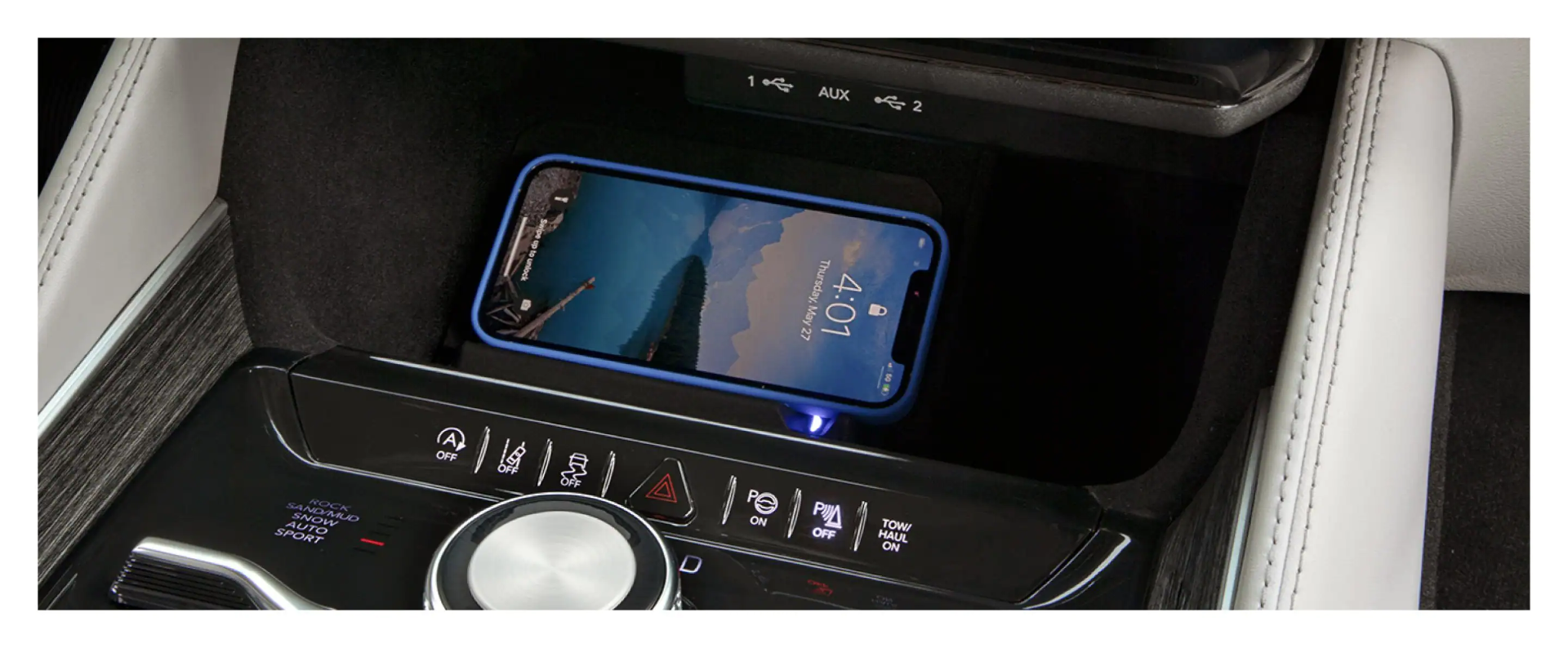 2023 Jeep Wagoneer available charging pad