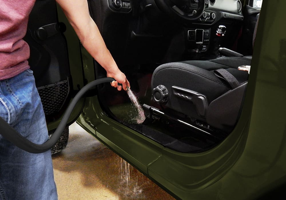 2023 Jeep Wrangler weather resistant and removable carpeting