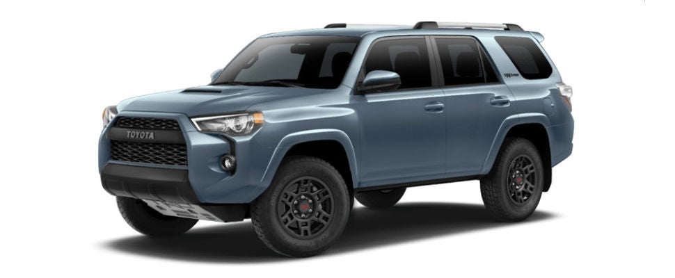 Cavalry Blue 2018 Toyota 4Runner TRD Pro Exterior on White Background