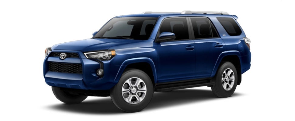 Nautical Blue Metallic 2018 Toyota 4Runner Exterior on White Background
