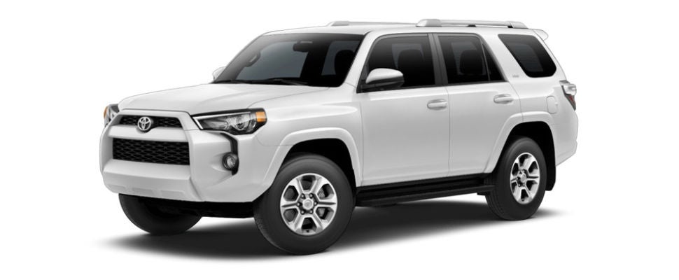 Super White 2018 Toyota 4Runner Exterior on White Background