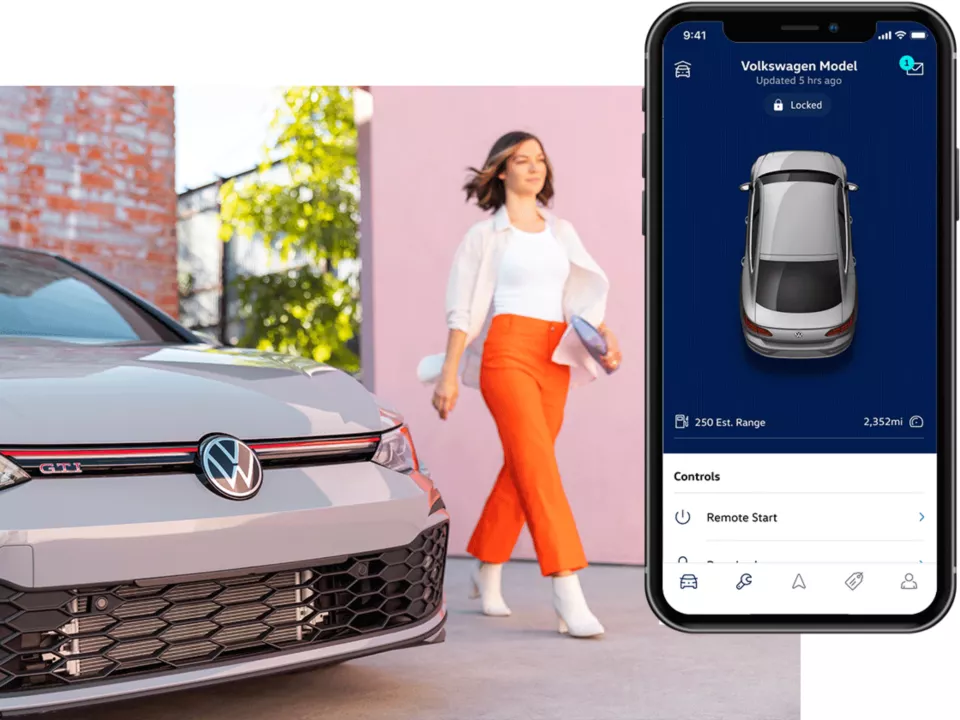 2023 VW Golf GTI myVW mobile app