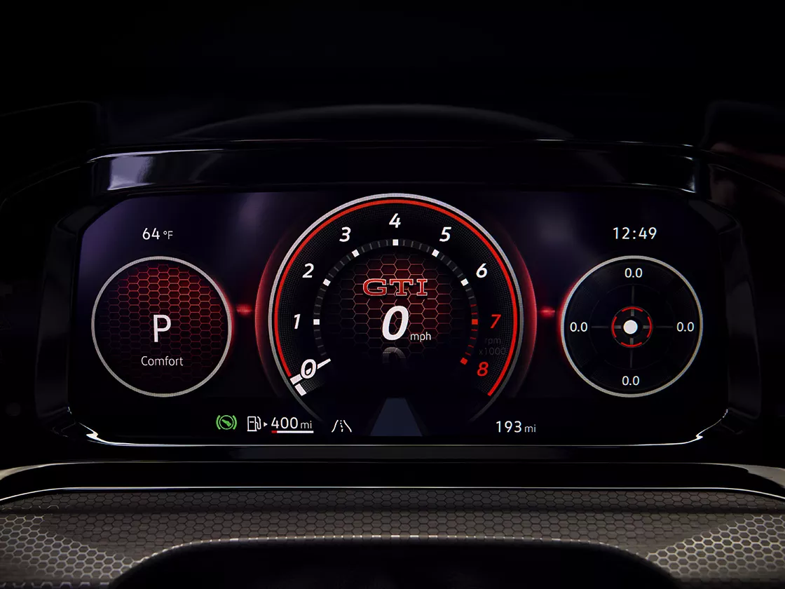 2023 VW Golf GTI Digital Cockpit Display