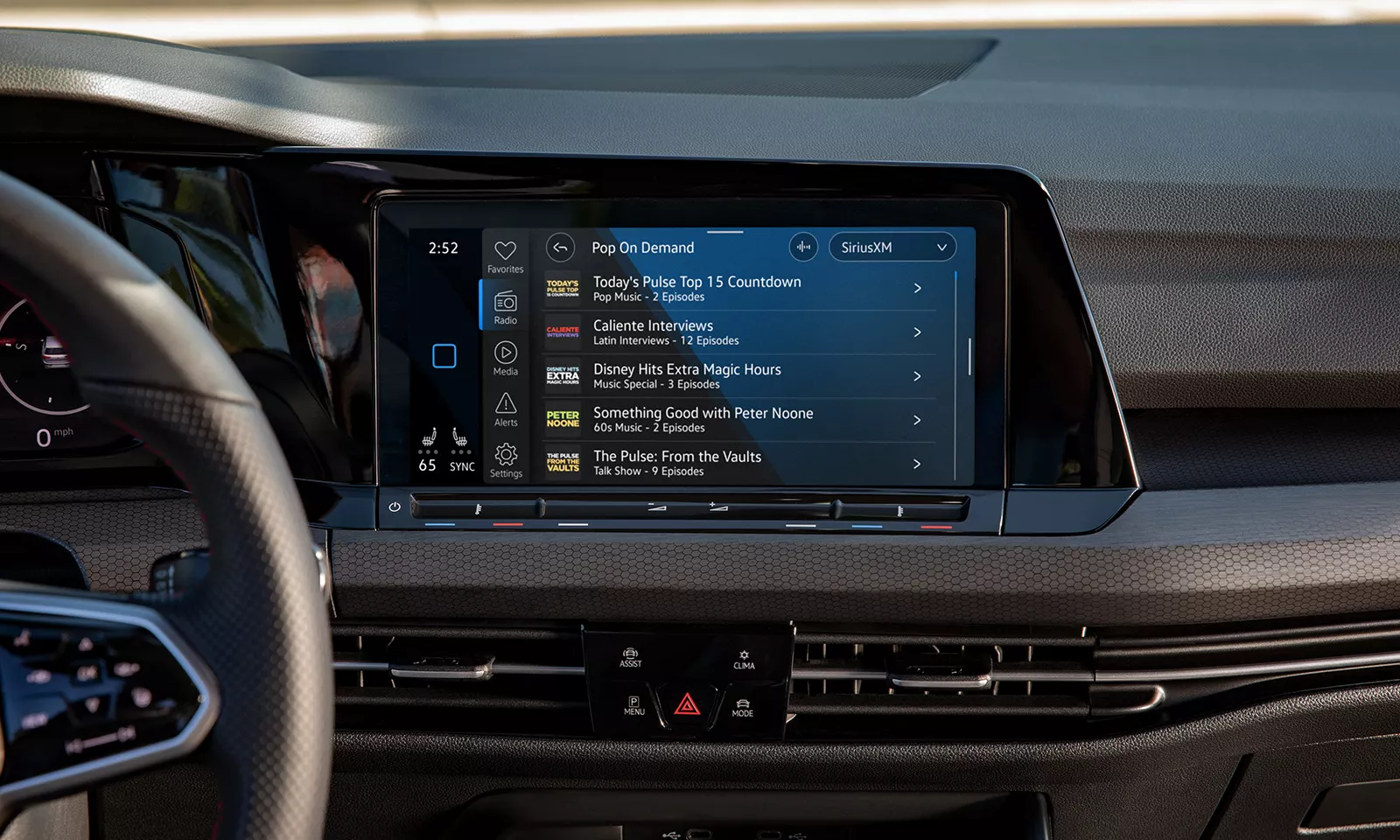 2023 VW Golf GTI Sirius XM available on demand options