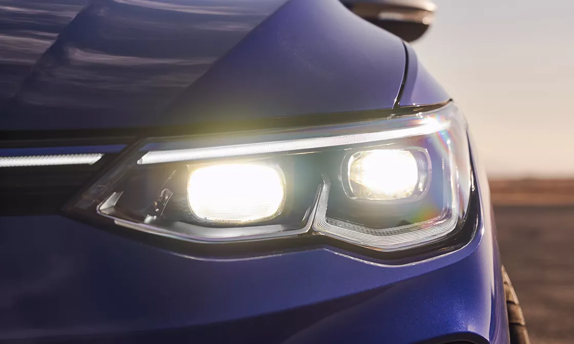 2023 VW Golf R led headlights