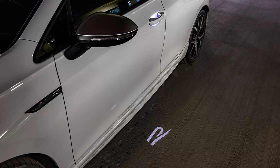 2023 VW Golf R LED Puddle Lighting