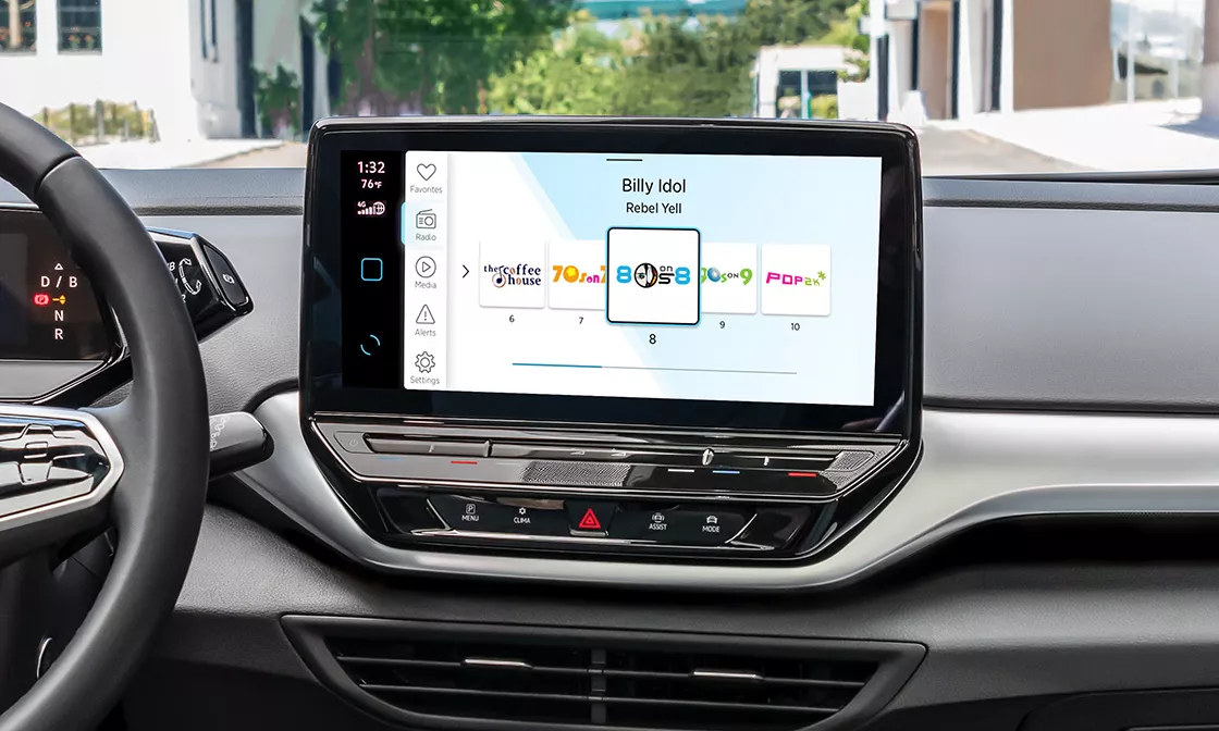 2023 VW ID.4 Sirius XM touchscreen interface