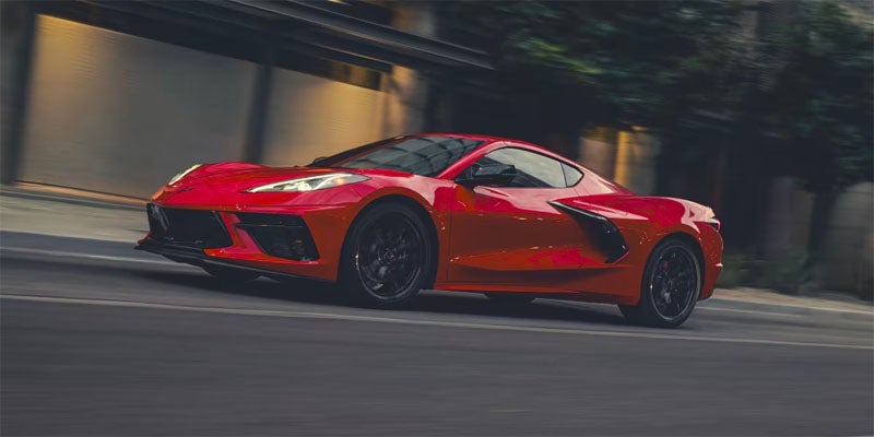 A 2025 Chevrolet Corvette in Red Mist Metallic Tintcoat