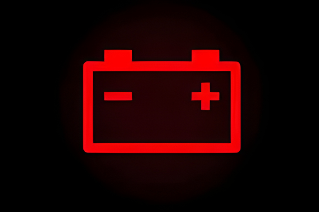 battery charging system warning light on dashboard