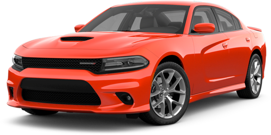  a salmon colored 2022 dodge charger with no background

