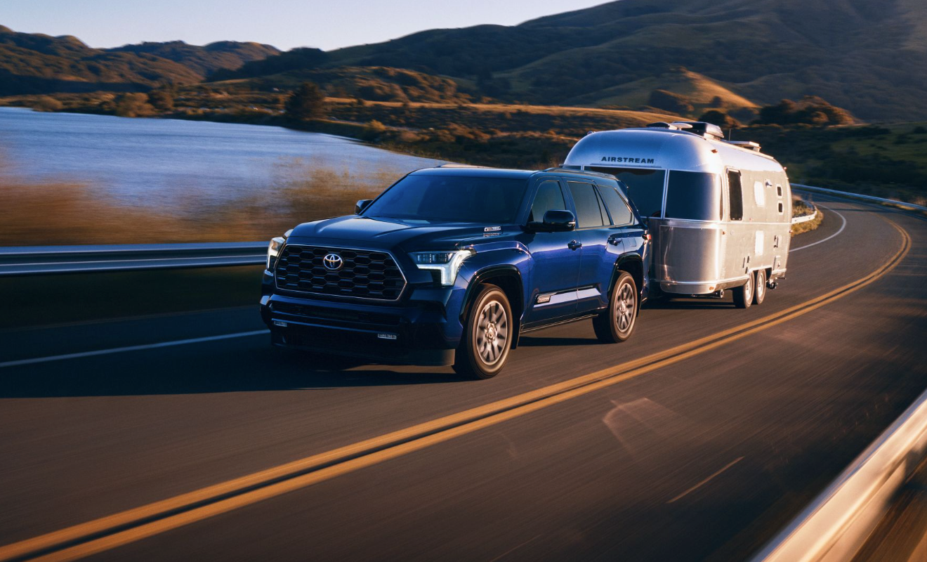 Toyota Sequoia Towing RV trailer