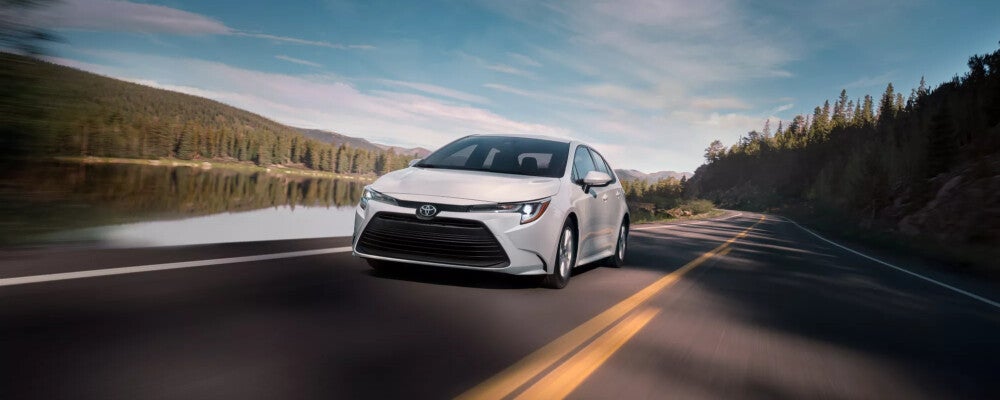 2025 Toyota Corolla Driving on Road