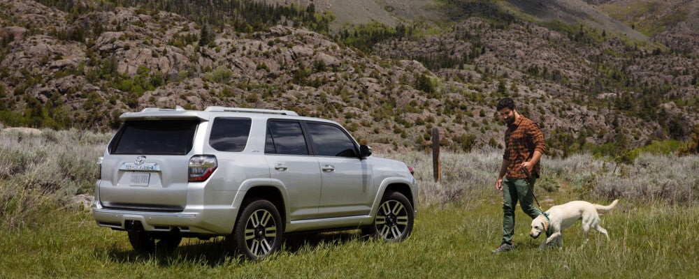 2024 Toyota 4Runner Near man Walking a Dog
