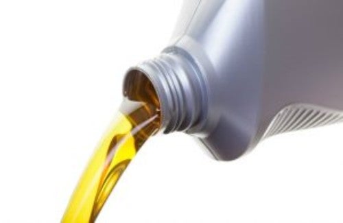 oil pouring out of bottle
