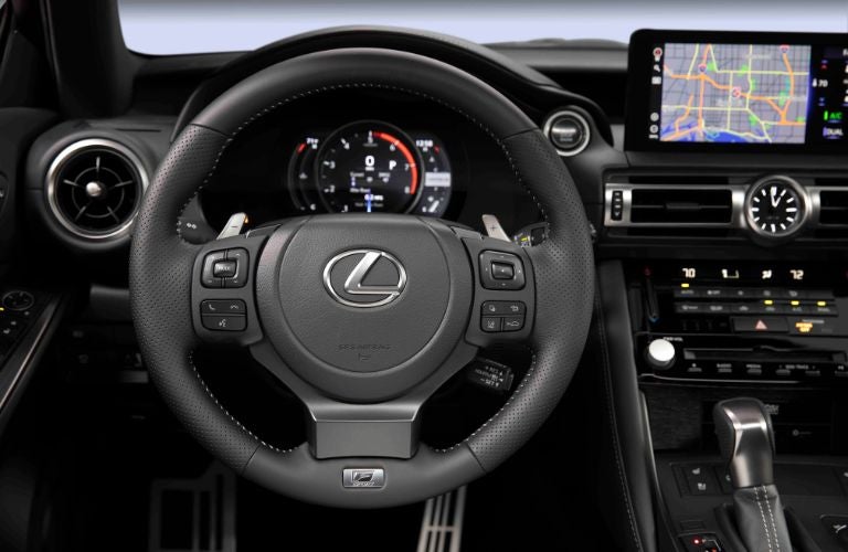 2022 Lexus IS steering wheel view