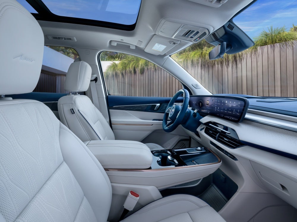 Interior front seating of a 2026 Buick Enclave