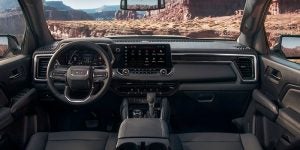 Interior of a 2024 GMC Canyon.