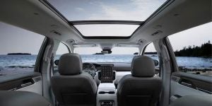 Interior of a 2024 GMC Acadia.