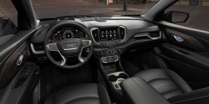 Interior of a 2024 GMC Terrain.