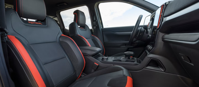 2026 Ford Ranger interior front seats