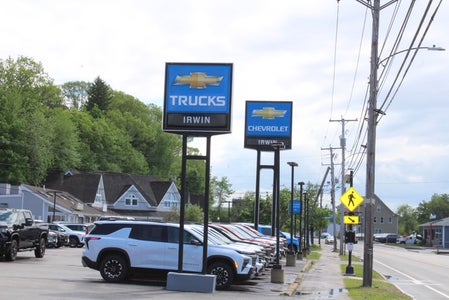 Chevrolet vehicles on the Irwin lot