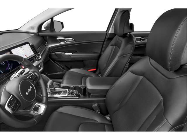 Interior front seat view in a 2024 Kia Sportage | Jump-starting a vehicle near Altoona, PA | Altoona Courtesy Kia
