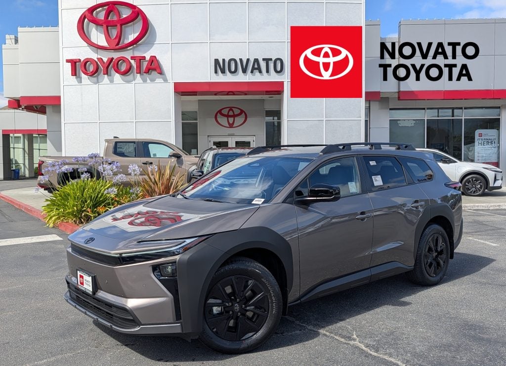 2026 Toyota bZ Woodland EV parked at Novato Toyota in Marin County.