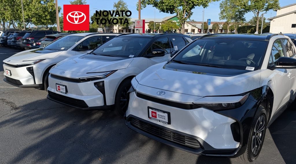 Toyota's all-new electrified lineup featuring the bZ Woodland, C-HR BEV, and Highlander BEV.