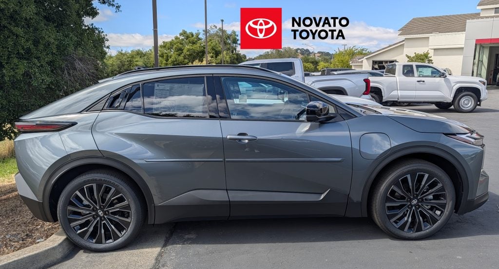 Exterior view of the sporty 2026 Toyota C-HR BEV AWD compact electric crossover.