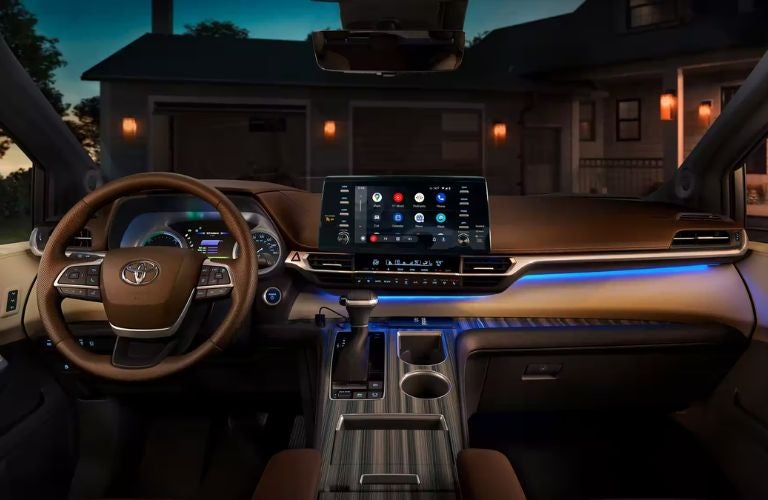 Interior of the 2023 Toyota Sienna