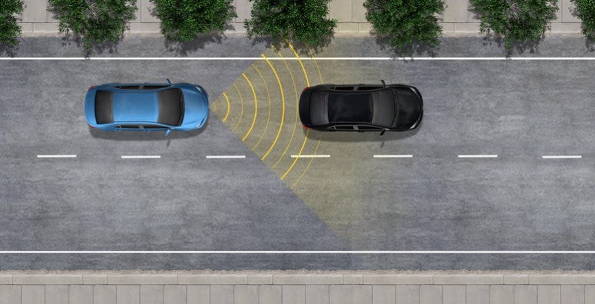 Animation of Toyota Safety Sense P Full-Speed Range Dynamic Radar Cruise Control