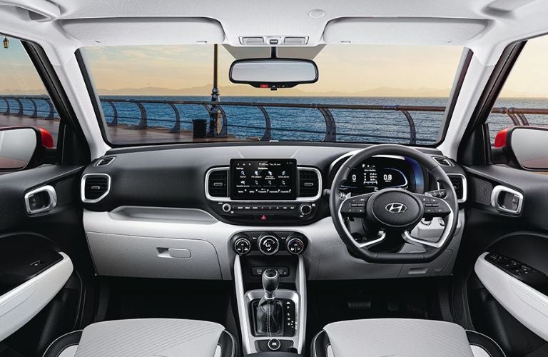 The steering wheel of the 2023 Toyota Venza is shown.