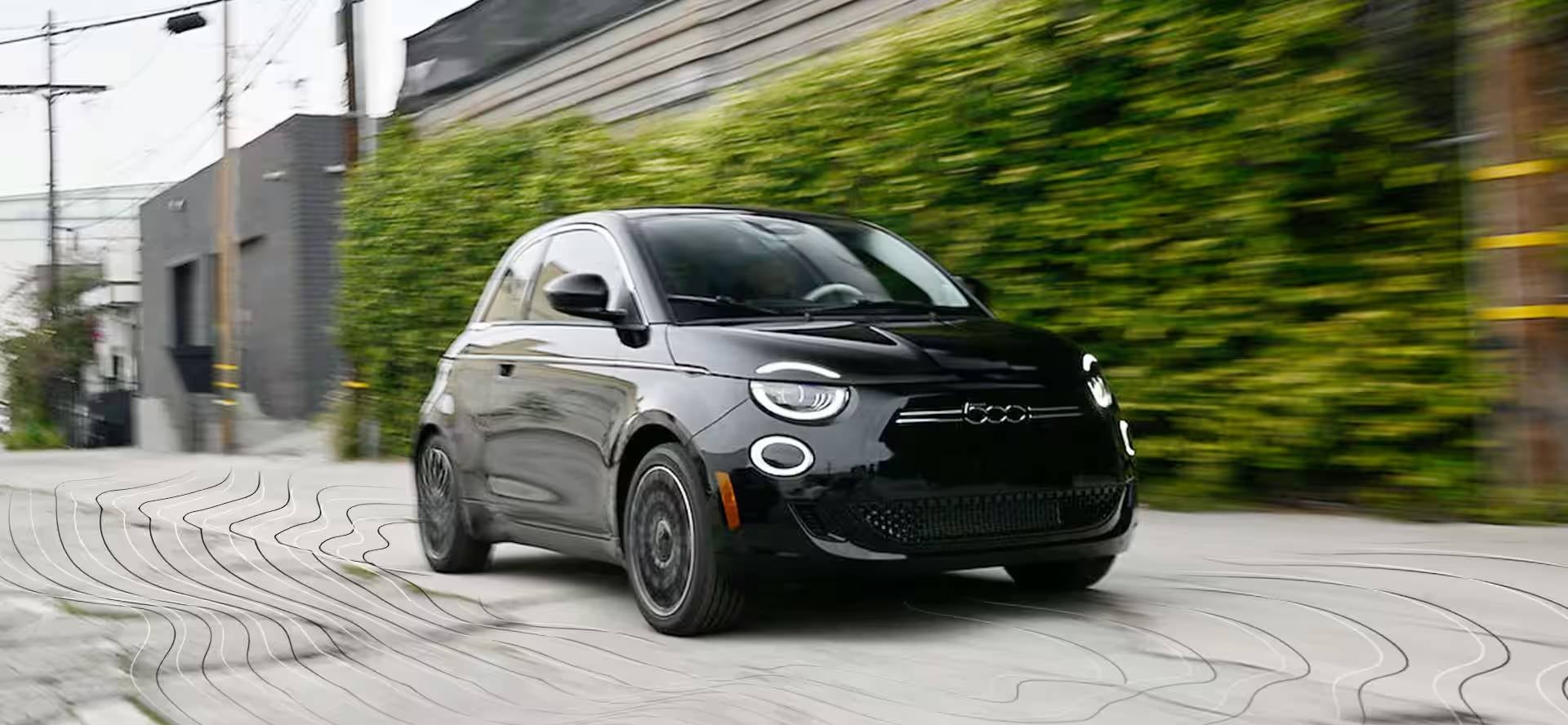 Black Fiat 500e