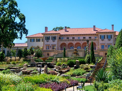 Philbrook Museum of Art - garden and house by whiterabbitart is licensed with CC BY-SA 2.0