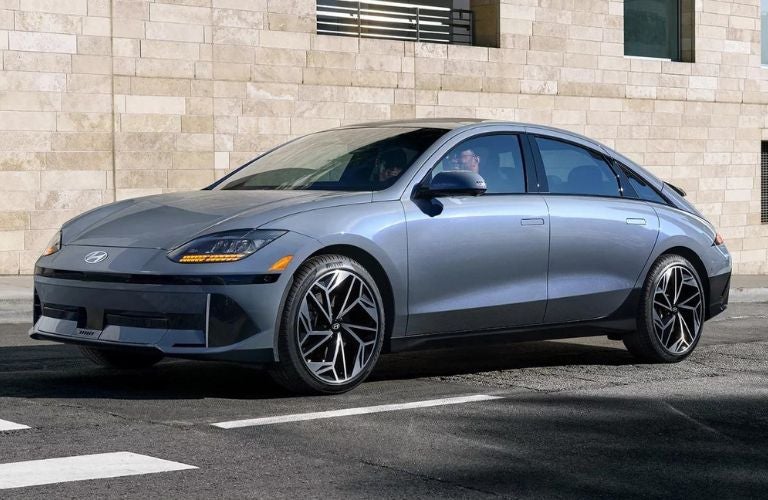 2023 Hyundai IONIQ 6 parked on a road