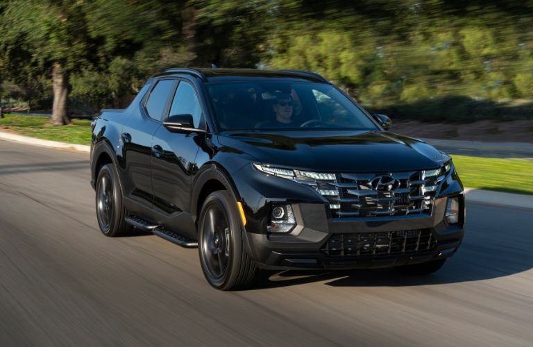 2023 Hyundai Santa Cruz Night on the road front view