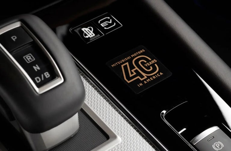 Mitsubishi 40th Anniversary Edition Interior Logo