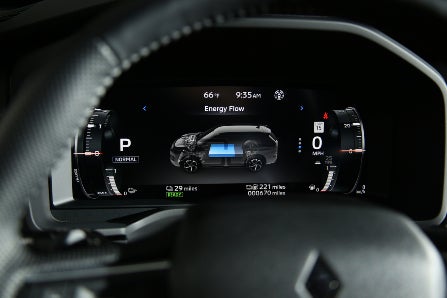 Outlander Plug-In Hybrid Cluster Displaying Energy Flow