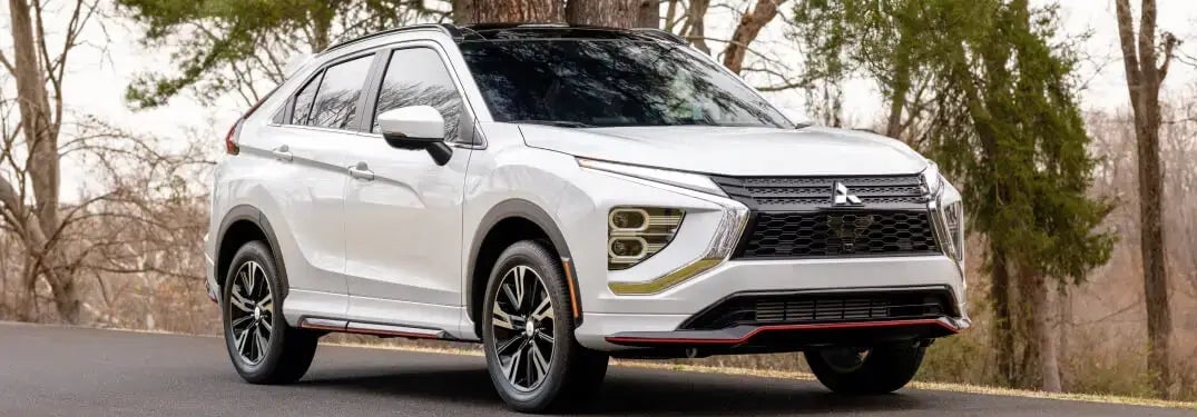White 2024 Mitsubishi Eclipse Cross Parked